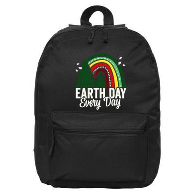 Earth Day Everyday Awareness Planet Animal Women 16 in Basic Backpack
