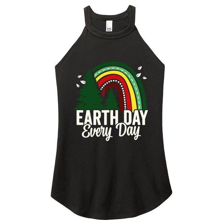Earth Day Everyday Awareness Planet Animal Women Women's Perfect Tri Rocker Tank