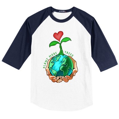 Earth Day Everyday Plant More Trees Save Our Climate Change Cool Gift Baseball Sleeve Shirt