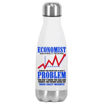 Economist Definition Stainless Steel Insulated Water Bottle