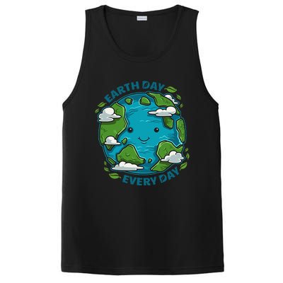 Earth Day Every Day Cute Environmental Light PosiCharge Competitor Tank