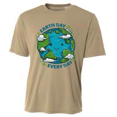 Earth Day Every Day Cute Environmental Light Cooling Performance Crew T-Shirt