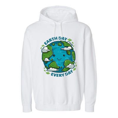 Earth Day Every Day Cute Environmental Light Garment-Dyed Fleece Hoodie