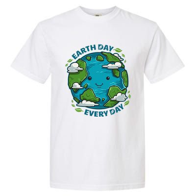 Earth Day Every Day Cute Environmental Light Garment-Dyed Heavyweight T-Shirt