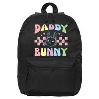 Easter Day Funny Daddy Bunny Retro Easter Father's Day 16 in Basic Backpack