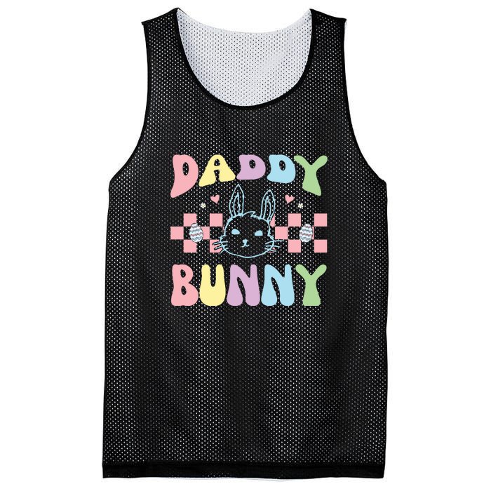 Easter Day Funny Daddy Bunny Retro Easter Father's Day Mesh Reversible Basketball Jersey Tank