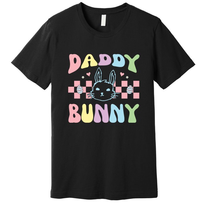 Easter Day Funny Daddy Bunny Retro Easter Father's Day Premium T-Shirt