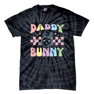 Easter Day Funny Daddy Bunny Retro Easter Father's Day Tie-Dye T-Shirt