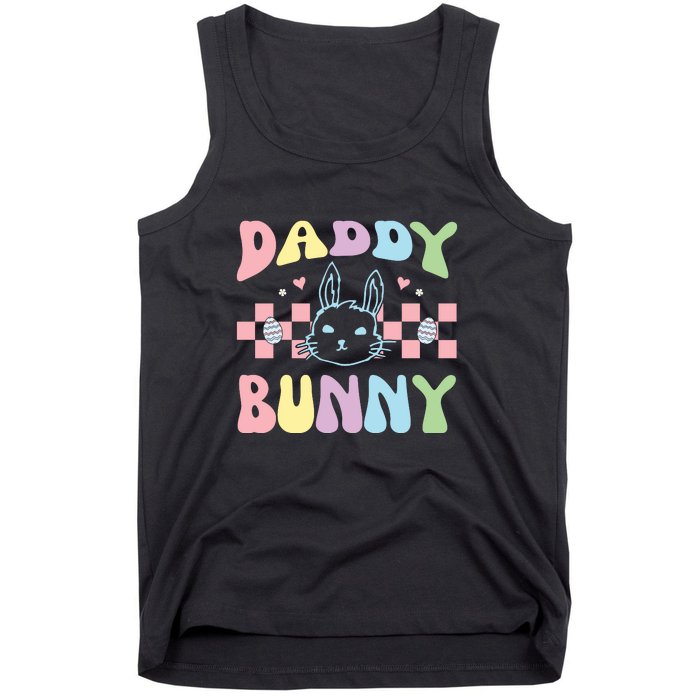 Easter Day Funny Daddy Bunny Retro Easter Father's Day Tank Top