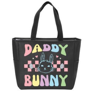 Easter Day Funny Daddy Bunny Retro Easter Father's Day Zip Tote Bag