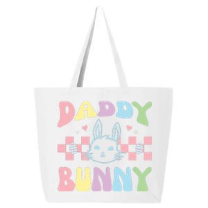 Easter Day Funny Daddy Bunny Retro Easter Father's Day 25L Jumbo Tote