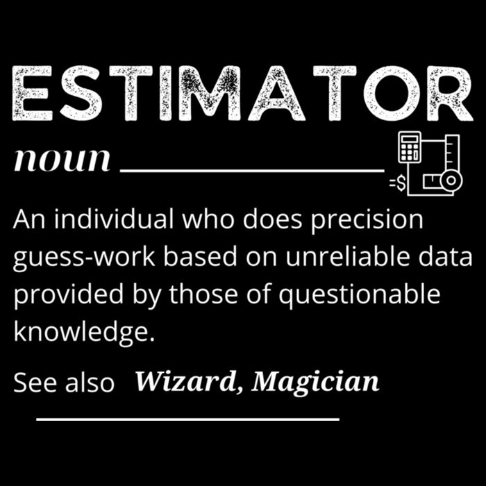 Estimator Definition, Funny Quote Job Titles 7-Panel Snapback Hat