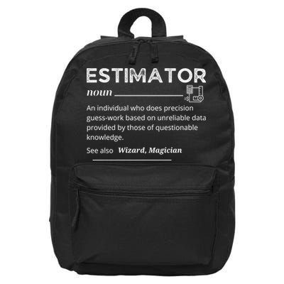 Estimator Definition, Funny Quote Job Titles 16 in Basic Backpack