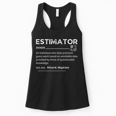 Estimator Definition, Funny Quote Job Titles Womens Tank Top