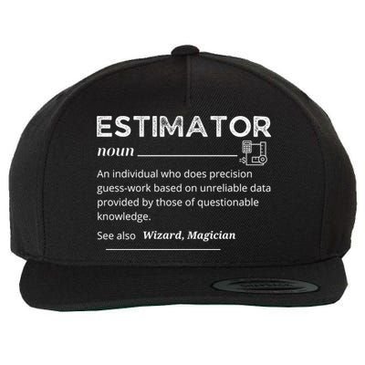 Estimator Definition, Funny Quote Job Titles Wool Snapback Cap
