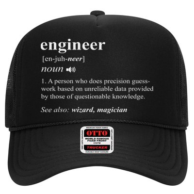 Engineer Definition Funny Engineering Mechanical Civil Gift Trucker Hat
