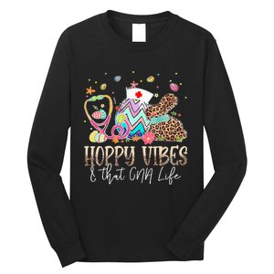 Easter Day Funny Hoppy Vibes & That CNA Life Easte Long Sleeve Shirt