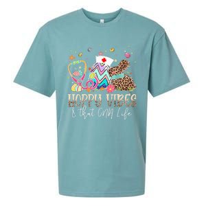 Easter Day Funny Hoppy Vibes & That CNA Life Easte Sueded Cloud Jersey T-Shirt