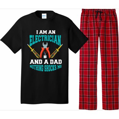 Electrician Dad Funny Electrician Father Gift Pajama Set