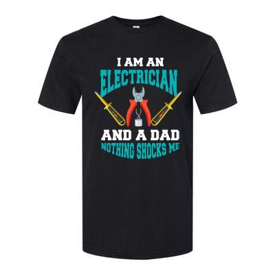 Electrician Dad Funny Electrician Father Gift Softstyle® CVC T-Shirt