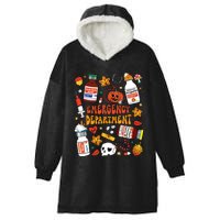 Emergency Department Funny Er Nurse Halloween Spooky Season Hooded Wearable Blanket