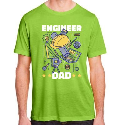 Engineer Dad For Father's Day Gift Adult ChromaSoft Performance T-Shirt