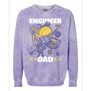 Engineer Dad For Father's Day Gift Colorblast Crewneck Sweatshirt