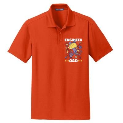 Engineer Dad For Father's Day Gift Dry Zone Grid Polo