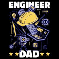 Engineer Dad For Father's Day Gift Sustainable Bucket Hat