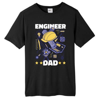 Engineer Dad For Father's Day Gift Tall Fusion ChromaSoft Performance T-Shirt