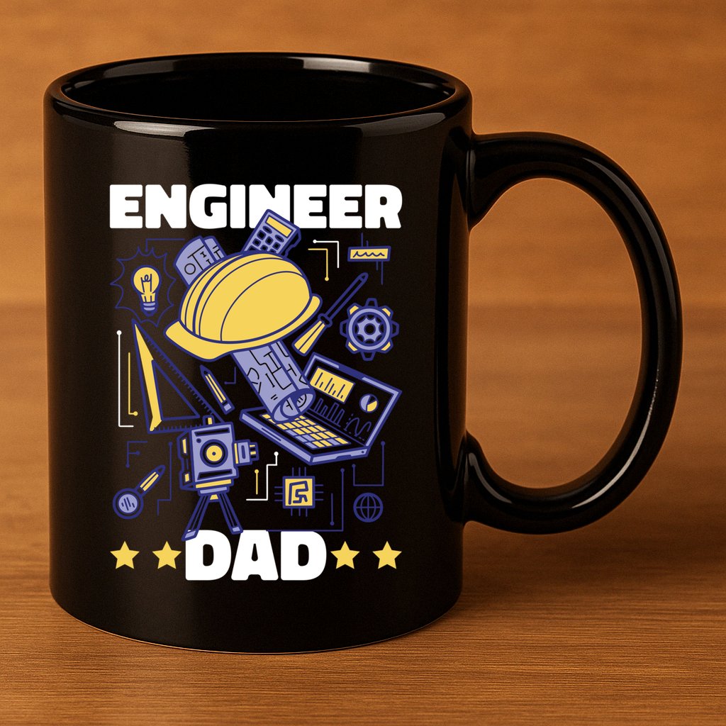 Engineer Dad For Father's Day Gift 11oz C Handle Ceramic Mug