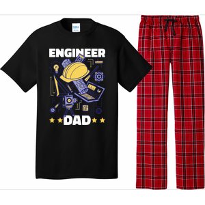 Engineer Dad For Father's Day Gift Pajama Set