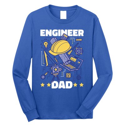 Engineer Dad For Father's Day Gift Long Sleeve Shirt