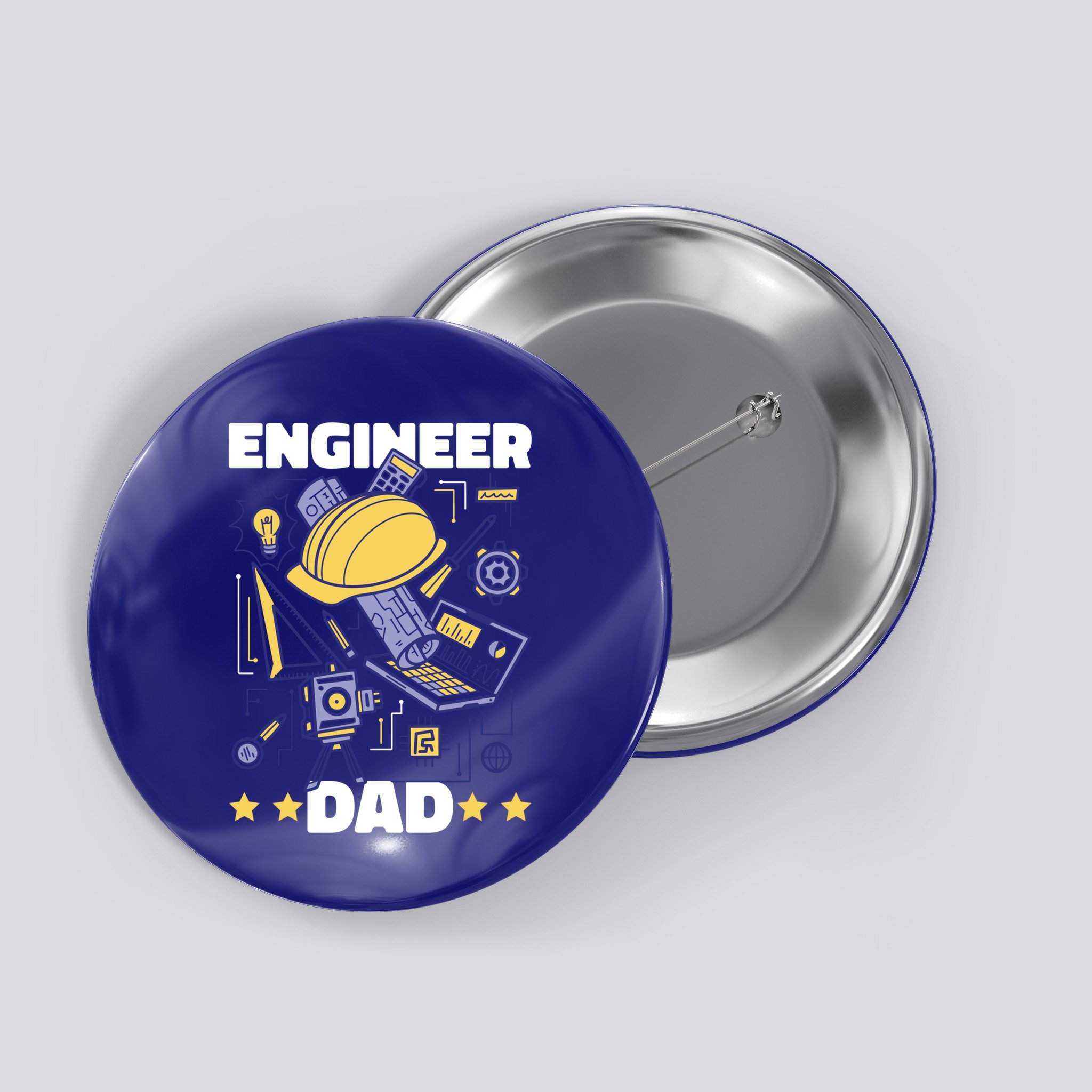 Engineer Dad For Father's Day Gift Button