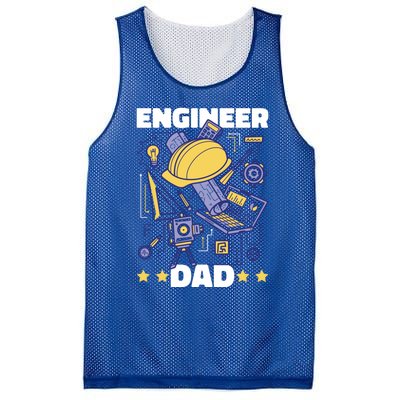 Engineer Dad For Father's Day Gift Mesh Reversible Basketball Jersey Tank