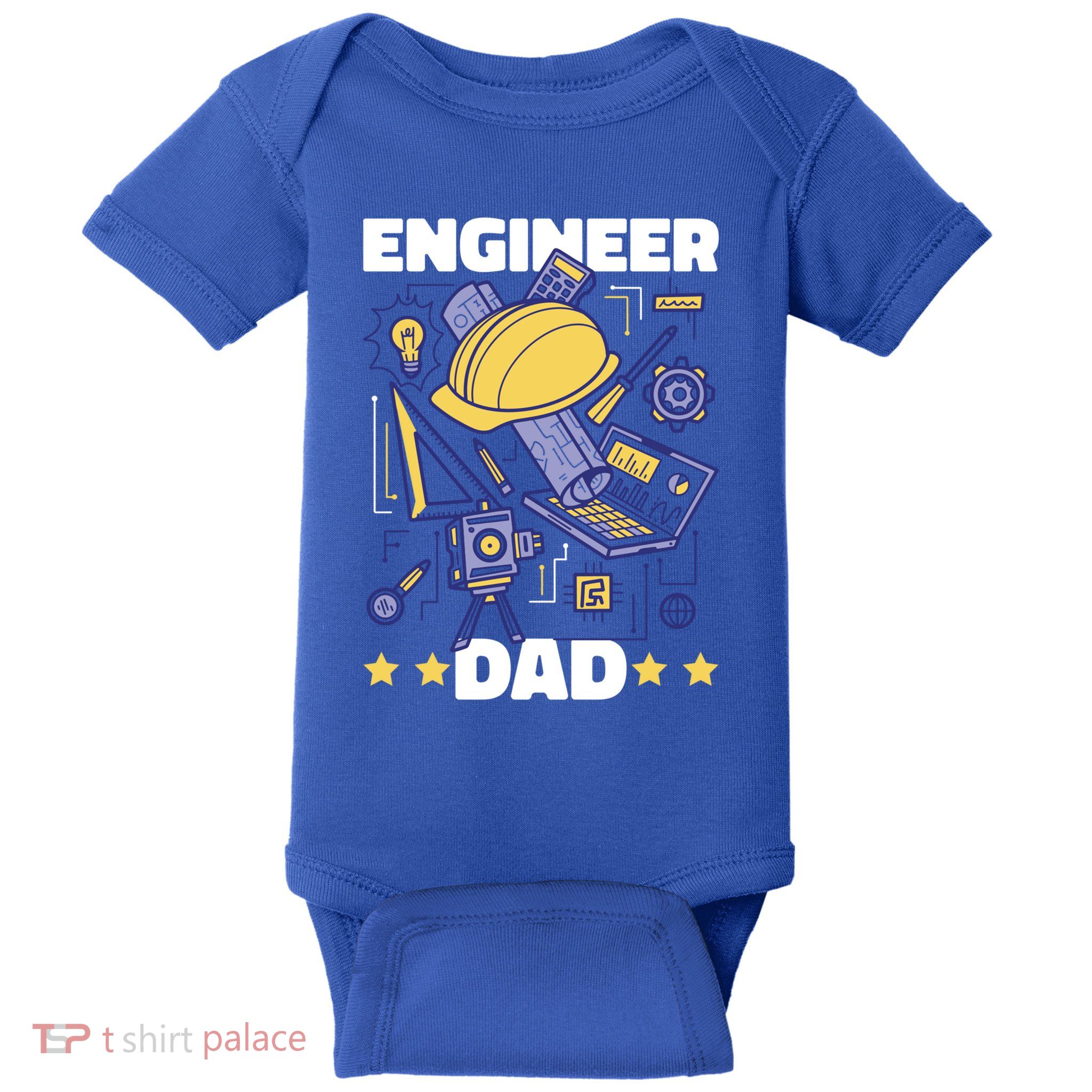 Engineer Dad For Father's Day Gift Baby Bodysuit