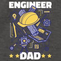 Engineer Dad For Father's Day Gift Vector Backpack
