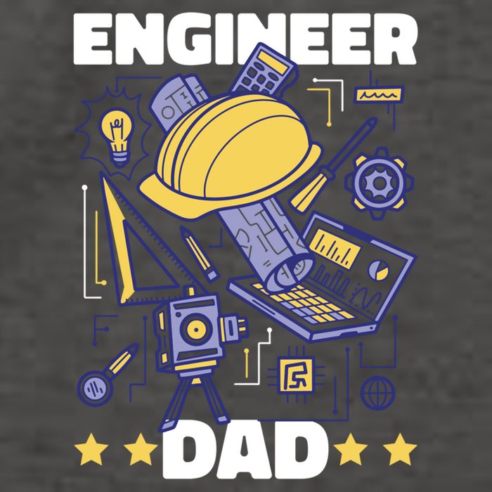 Engineer Dad For Father's Day Gift Vector Backpack
