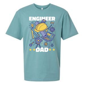 Engineer Dad For Father's Day Gift Sueded Cloud Jersey T-Shirt