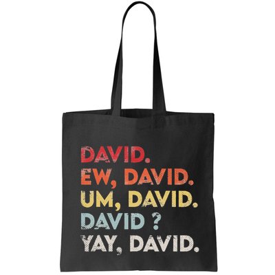 Ew David Funny Vintage Retro Distressed Women Gift Bag