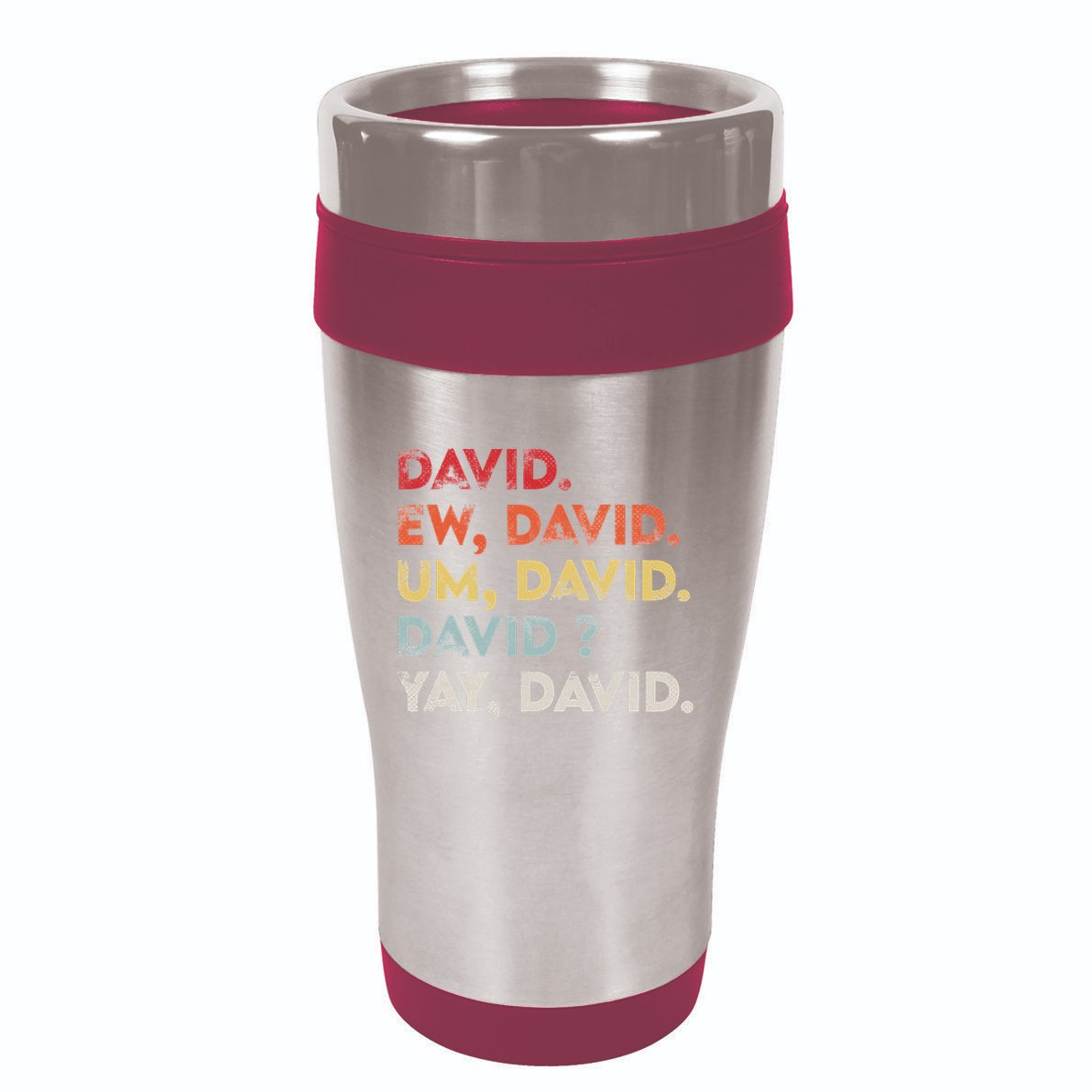 Ew David Funny Vintage Retro Distressed Women Gift 16oz Travel Tumbler