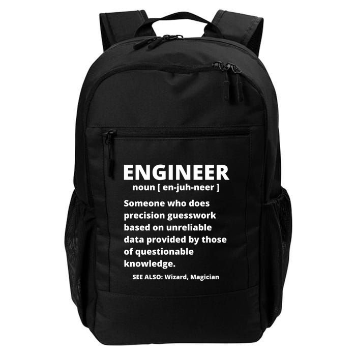 Engineer Definition Funny Sarcastic Engineering Gift Daily Commute Backpack