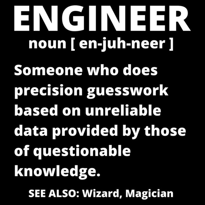 Engineer Definition Funny Sarcastic Engineering Gift Daily Commute Backpack