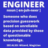 Engineer Definition Funny Sarcastic Engineering Gift Full-Length Apron With Pockets