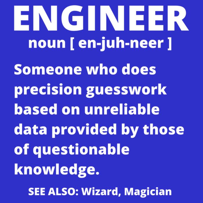 Engineer Definition Funny Sarcastic Engineering Gift Full-Length Apron With Pockets