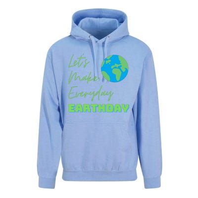 Earth Day Funny Gift Lets Make Everyday Earth Day Meaningful Gift Unisex Surf Hoodie