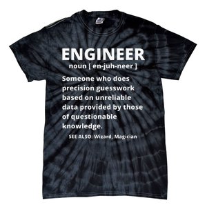 Engineer Definition Funny Sarcastic Engineering Tie-Dye T-Shirt