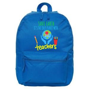 Earth Day Funny Gift For Teachers Meaningful Gift 16 in Basic Backpack