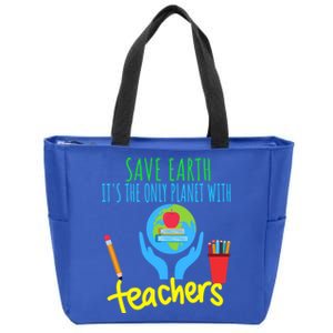 Earth Day Funny Gift For Teachers Meaningful Gift Zip Tote Bag