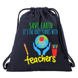 Earth Day Funny Gift For Teachers Meaningful Gift Drawstring Bag